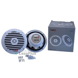 Cerwin Vega XED 6.5" Marine Grade 2-Way Coaxial Speaker Set - 30W, White, UV & Salt Resistant, High-Powered Ferrite Magnet, Solid ABS, Waterproof for Superior Car & Boat Audio Experience XM65W