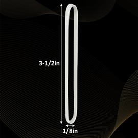 KJAHLAL 150 Pcs White Rubber Band, Colorful Rubber Bands Size 33, Strong Elastic Band Loop Office Supplies, Suitable for Office School Home