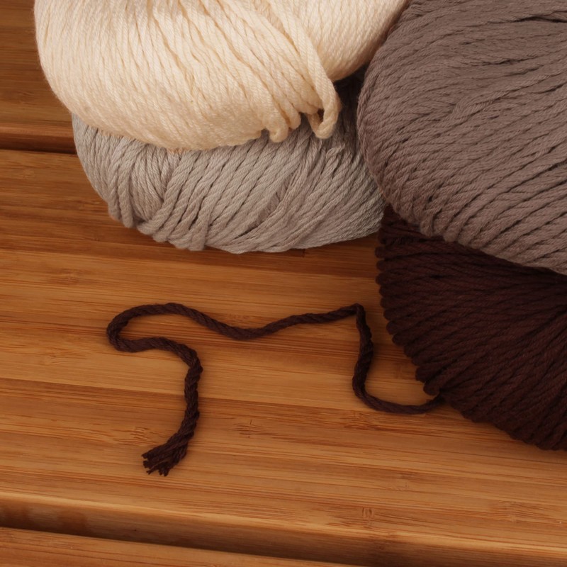 JubileeYarn Bamboo Cotton Yarn - 100g/Ball - Brown Tones -