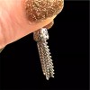 Lot 10 Silver Chain Tassel Charms Pendants for Jewelry Making
