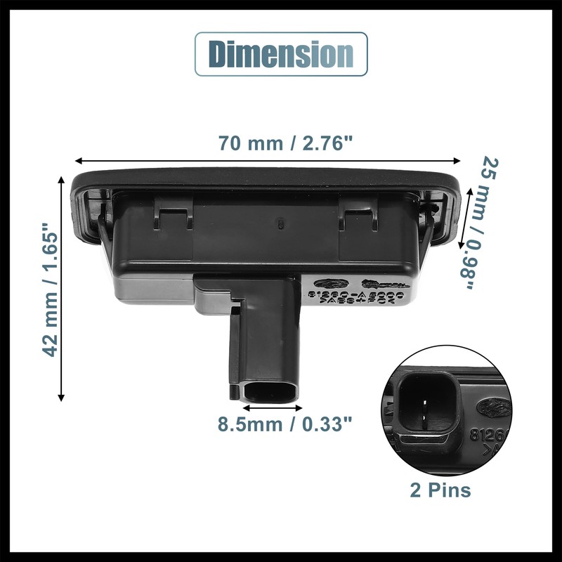 Hihaha 81260-A5000 Trunk Tailgate Handle Release Switch Rear Door Hatch