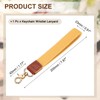 uxcell Wrist Lanyard Keychain, 200mm Braided Wristlet Strap with Gold