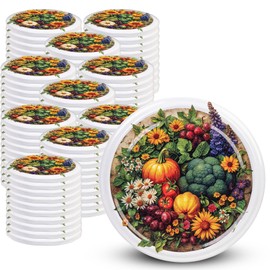 KADAX Screw Lids fi82mm x 100st, Twist Off Lids Set Metal Replacement Lids for Mason Jars, 6 Locking Teeth for Jars and Mason Jars (Vegetable Pots 100 Pieces)