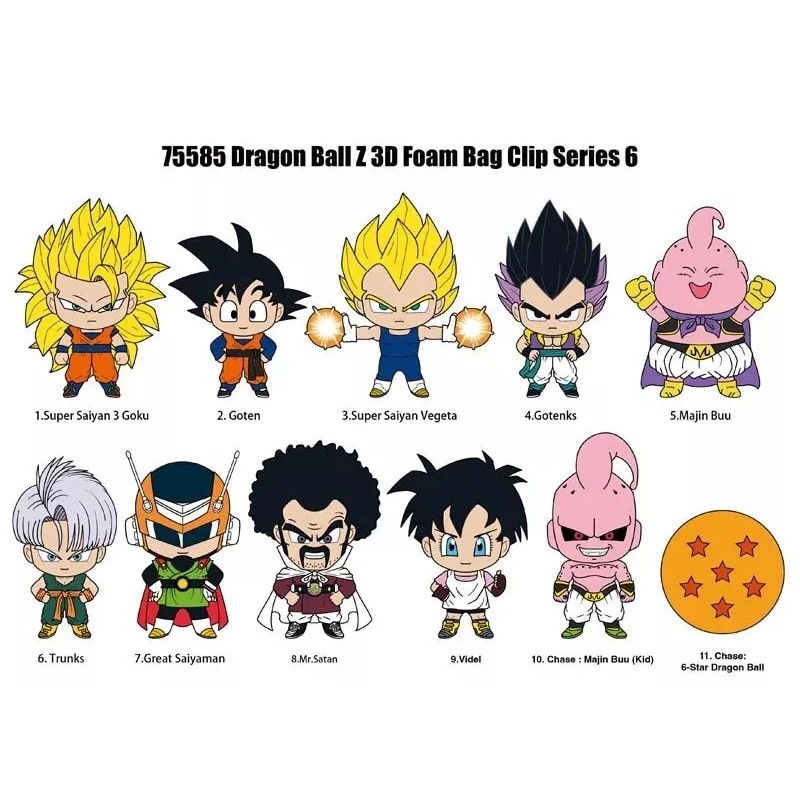Monogram 3D Figural Foam Bag Clip Dragon Ball Z Series