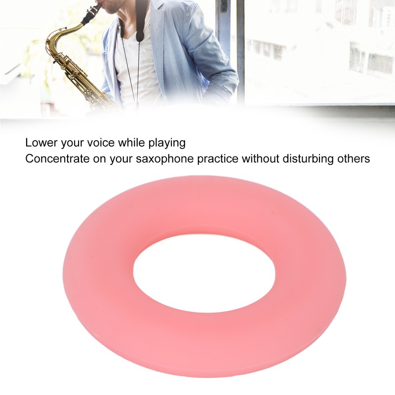 Saxophone Mute Alto Sax Tone Filter Silicone Bell Protective Ring