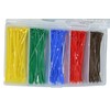 Cable Ties Assortment Set Colourful Set of 5 2.5 x