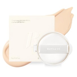 Banila Co. Covericious Ultimate White Cushion Foundation Refill 14g, 19 Light, 1 Piece / 바닐라코 커버리셔스 얼티밋 화이트 쿠션 파운데이션 리필 14g, 19 라이트, 1개