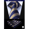 HISDERN TA5-01S Set of 5 Ties and Pocket Squares for