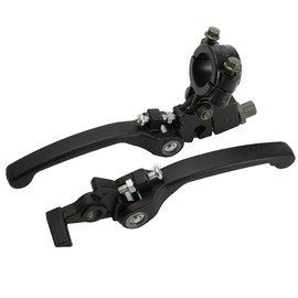 Yctze Foldable Clutch Brake Lever, Handle for Pit Dirt Bike Parts, Brake Clutch Lever, Brake Gripper, Brake Clutch Handlebar, Folding Brake Clutch Levers, black