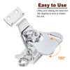 sourcing map Butterfly Twist Latch, 2.17 Inch Alloy Spring Loaded
