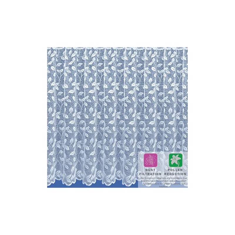 Maple Textiles Spring Time Leaves Net Curtain Sold per Metre