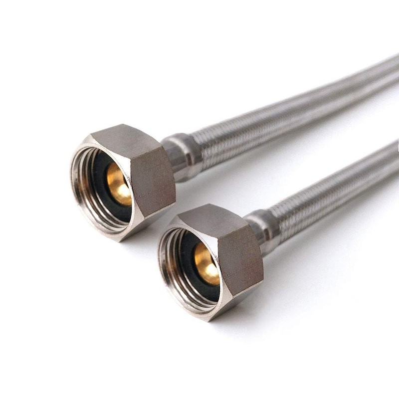 Pair of 1/2" x 1/2" BSP (500mm) Kitchen Basin Monobloc