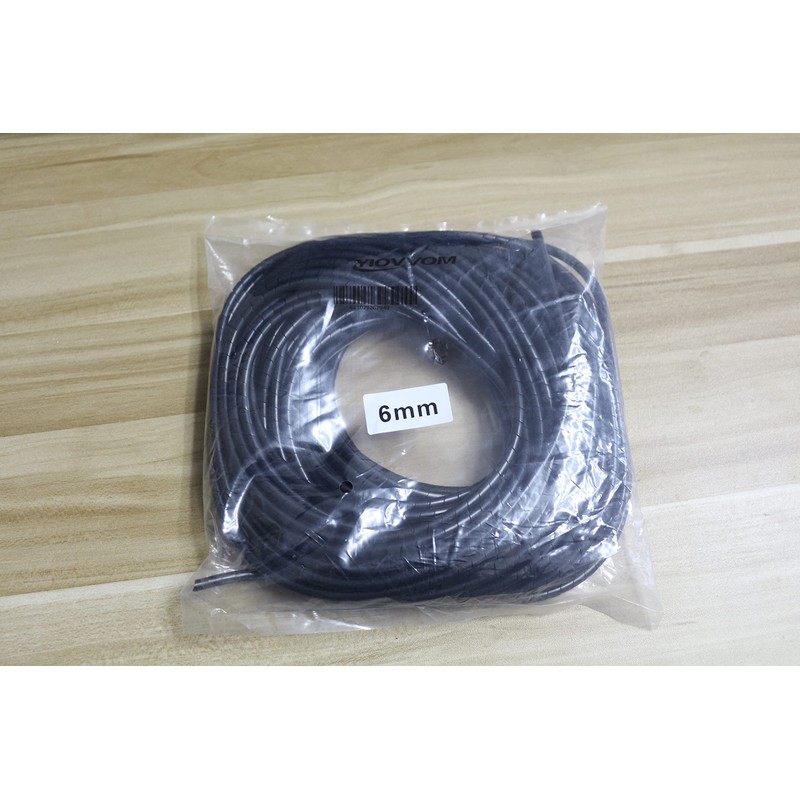 Copapa Spiral Wrap 21M 68 Ft PE Black Polyethylene Cable