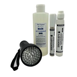 Black Light World IDENTI-SPY Invisible Ink Super Deluxe Marking Kit