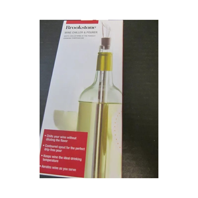 Brookstone Wine Chiller & Pourer Keeps Wine At Perfect Drinking