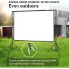 LINCO Tripod Projector Screen with Stand 4K HD 16:9 Back