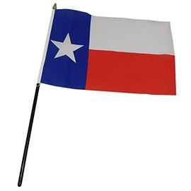 Wholesale Lot of 12 State of Texas 6.25" x 8.75" Stick DESK Flag 12.75" Plastic Staff
