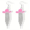 Rhinestone Cowgirl Western Outfit for Women Sparkly Rhinestone Tassel Dangle
