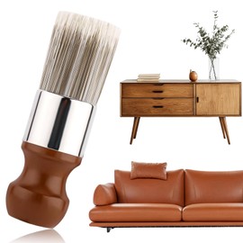 Salve Brush for Furniture Wax Brush with Durable Handle Furniture Paint Brush Tool for Leather Furniture Home Care