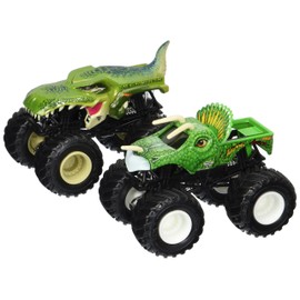 2017 Hot Wheels Monster Jam Demolition Doubles - Mega-Wrex Vs. Jurassic Attack 1:64 Scale