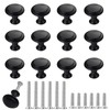 THSIREE 12PCS Cabinet Knobs, Black Cabinet Pulls Cabinet Knobs Inway,