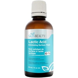Piel química de ácido láctico 35% para la piel, alfa hidroxy (AHA) para acné, aclaramiento de la piel, arrugas, piel seca, manchas de edad, tono de piel desigual, Melasma y más (de Skin Beauty Solutions), Líquido transparente., 1oz/30ml