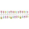 30Pcs 3D Cute Flower Press on Nails Medium Almond Fake