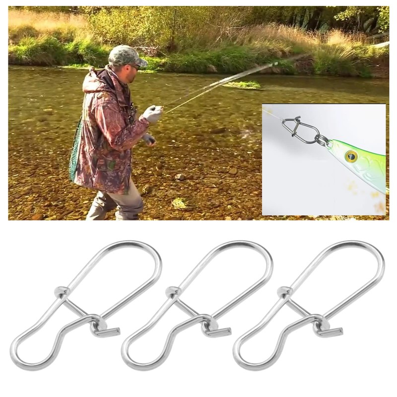 SING F LTD 140Pcs Rotating Slide Bait Hook Connectors Replacement
