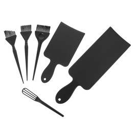DECHOUS 6pcs Hair Dyeing Tools Kit Highlighting Board Brush Set for Home Salon Use Sturdy Hair Coloring Comb Tint Brush for Neat Application Coverage for Highlights