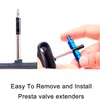 TuoTu Bicycle Schrader Valve Core Removal Tool Bike Presta Extender