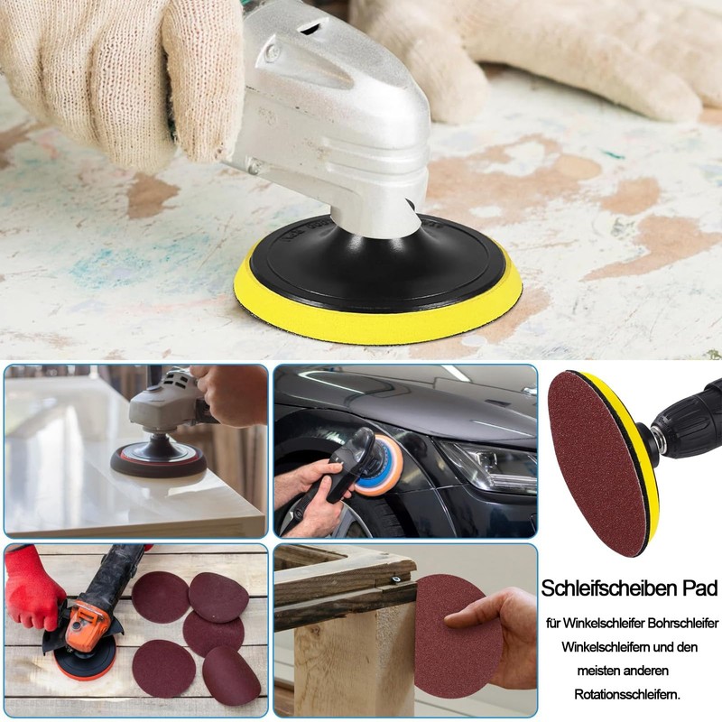 Sanding Discs Pad Set, 70 Pieces Quick Change Discs Set,