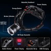 AMAKER LED Headlamp Rechargeable, 9000mAh Long Battery Head Lamp with