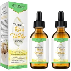 Rice Water Shampoo Oil - Makes Hair Stronger, Thicker, Longer - Nourishes and Repairs Dry, Damaged Hair with Vitamins and Minerals - Natural Hair Moisturizer and Conditioner - 2.02 fl.oz(2Pack)