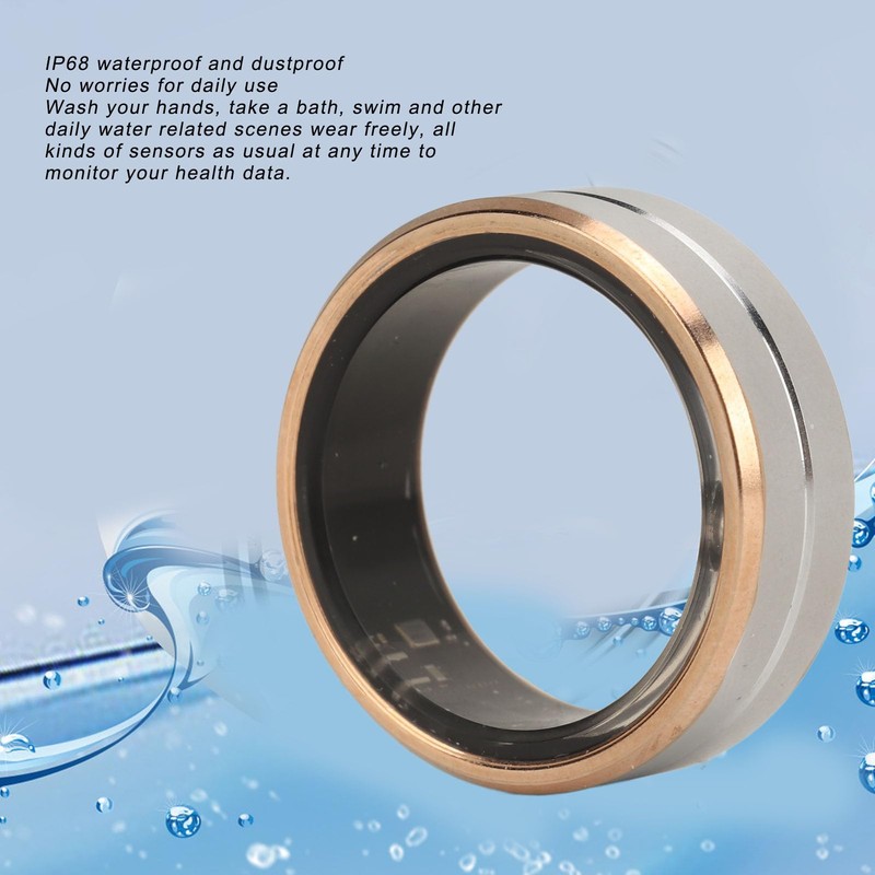 Universal Smart Ring Health Tracker, Wearable Sports Ring with Remote