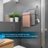 Adjustable Bathroom Towel Rack JSVER SUS304 Stainless Steel Towel Rack