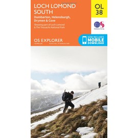 Loch Lomond South Map | Dumbarton, Helensburgh, Drymen & Cove | Ordnance Survey | OS Explorer Map OL38 | Scotland | Walks | Hiking | Maps | Adventure