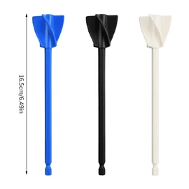 Reusable Paint Mixer for Dril, 6 Pcs Paint Stirrer, Mixing Paddle for 1/4 Drill, Epoxy Mixing Paddle, for Epoxy Resin, Pigment, Painting