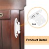 sourcing map 3/8" Inset Cabinet Door Hinges, 6 Pcs Self