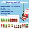 24 Pieces Of Long Full-coverage Christmas Style False Nails, Santa