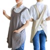 Glorlliant Apron Cotton Linen Soft Japanese Style Kitchen Apron with