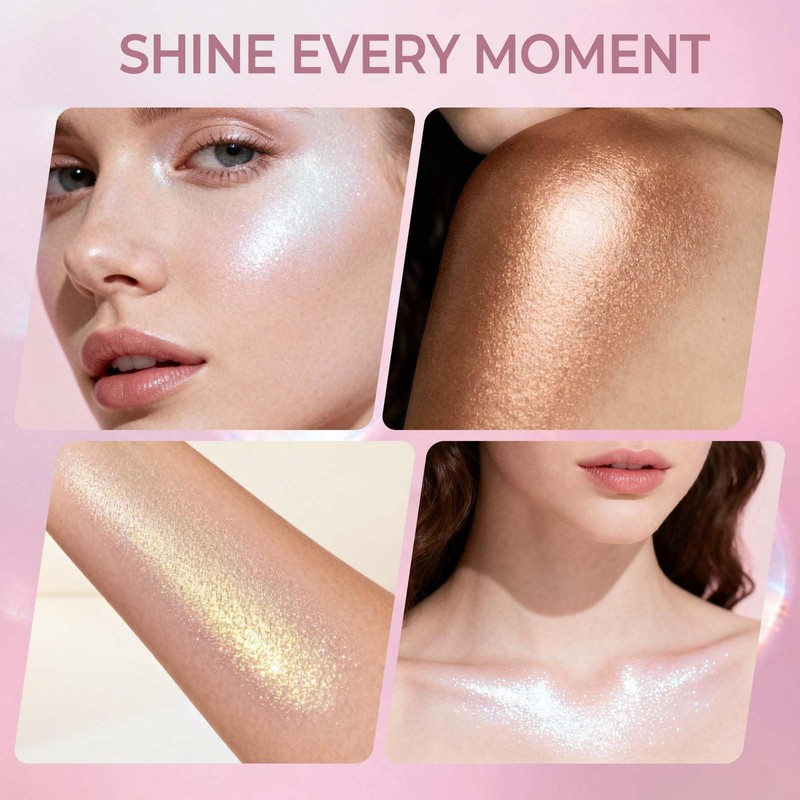 Boko Highlighter Powder Spray, Body Shimmer Spray High Gloss Powder