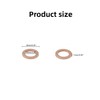 LUOQIUFA M10 Flat Washer Copper Sealing Ring, Inner Diameter 10mm,