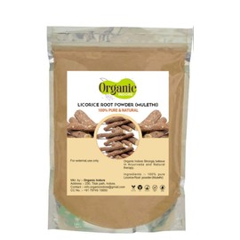 Organic Indore Pure & Natural Mulethi Powder For Skin Whitening, Licorice Powder For Body, Skin and Hair, (100gm)