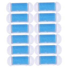 Mikinona 12pcs Extra Coarse Pedicure Replacement Roller Heads for Electric Foot File for Callus Removal and Hard Skin Exfoliation Portable and Lightweight Foot Care Tools