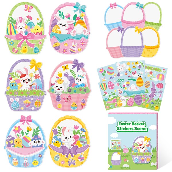 CY2SIDE CY2SIDE Easter Basket Scene Stickers - 12 Sets of