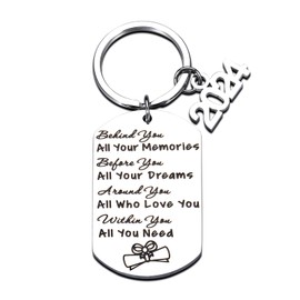 Graduation Gifts for Her Him 2022 High School College Grad Keychain Inspirational Gifts for Senior Seniors 2022 Class of 2022 Women Men Female Male Boys Girls Daughter Son