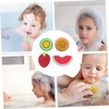 EPRHAY Various Fruit Bath Sponge Set with 4 Fun Fruit
