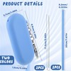 2 Sets Silicone Reusable Straws with Case, Portable Travel Straw