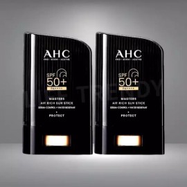 AHC 1+1 AHC 마스터즈 에어리치 선스틱 끈적임없는 워터프루프 박세리선크림 1+1 AHC Masters Airy Rich Sun Stick Non-Sticky Waterproof Park Se-Ri Sunscreen