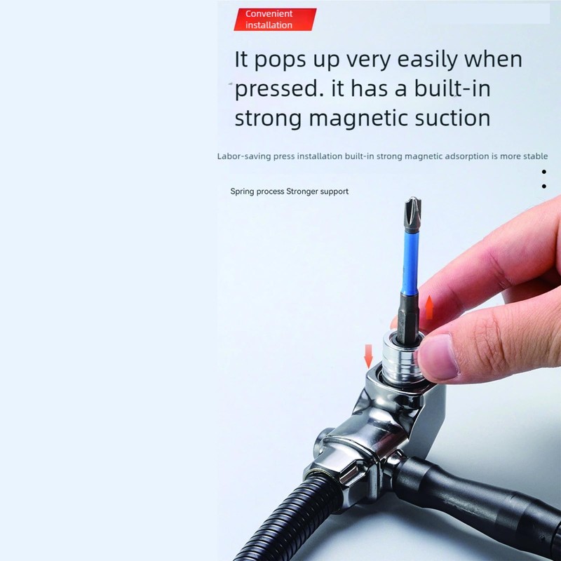 "90 Degree Magnetic Drill Bit Extension ， Right Angle Adapter